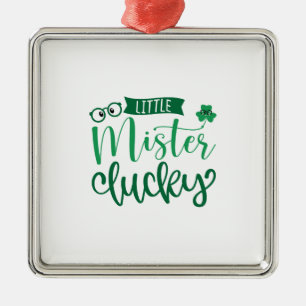 Irish Little Mister Lucky Metal Tree Decoration
