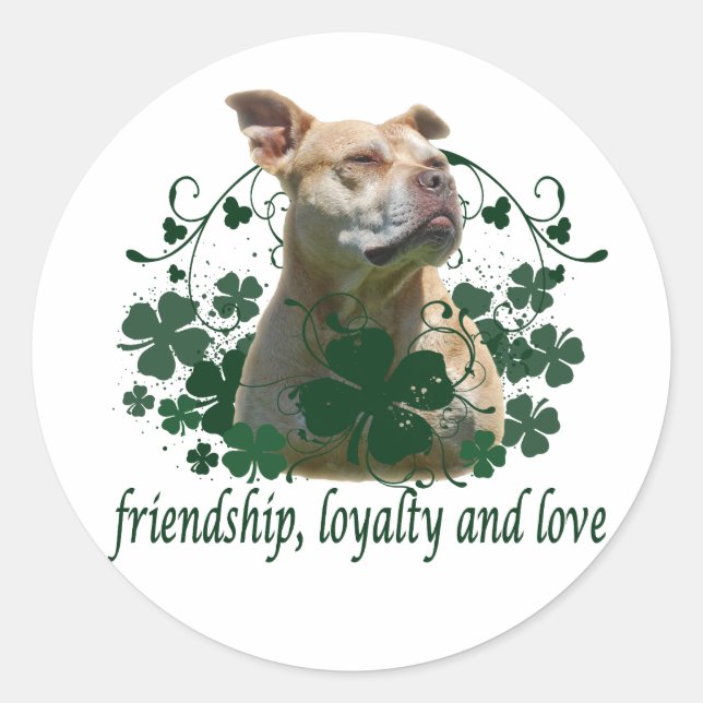 Irish Love Classic Round Sticker (Front)
