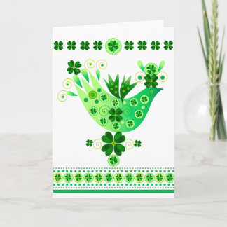 Irish Luck Bird Card