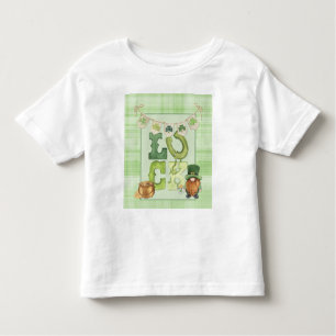 Irish Luck St Patrick's Day Gnome Shamrock Green Toddler T-Shirt