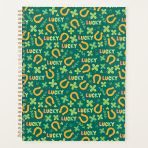 Irish LUCKY green pattern Planner