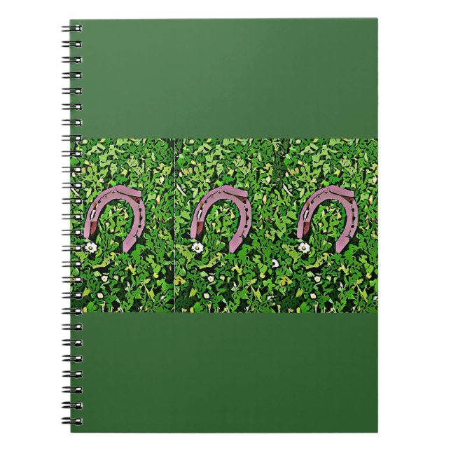 Irish Lucky Horseshoe Notebook (Front)
