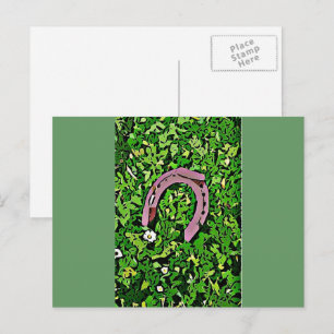 Irish Lucky Horseshoe Postcard