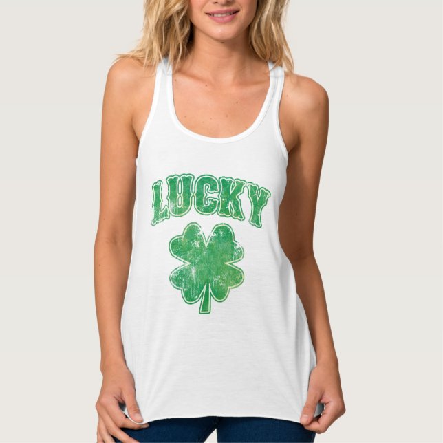 Irish Lucky Shamrock Singlet (Front)