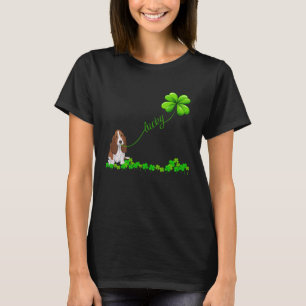 Irish Lucky with basset hound  basset hound T-Shirt