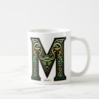 Irish M Monogram Coffee Mug