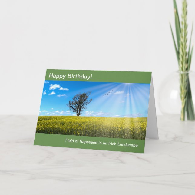 Irish mage for Birthday Greeting card (Front)