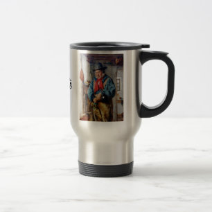 Irish Man Puts Whiskey Into Flask Sláinte Travel Mug