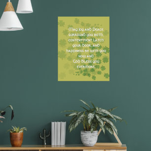 Irish Marriage Blessing Poster