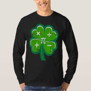 Irish Math Teacher Shamrock St Patricks Day Pi Day T-Shirt