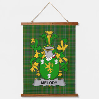 Irish Melody or O_Moledy Coat of Arms Family Crest Hanging Tapestry