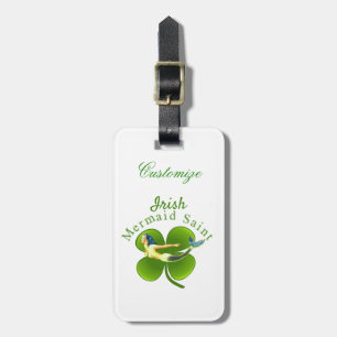 Irish Mermaid Saint Thunder_Cove Luggage Tag