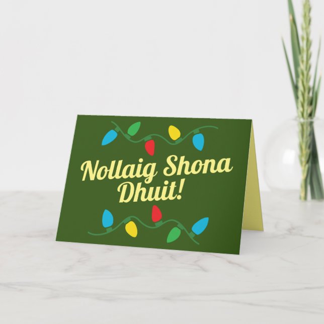 Irish Merry Christmas Card (Front)