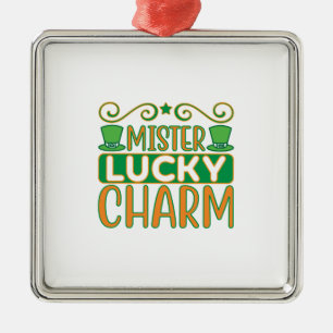 Irish Mister Lucky Charm Metal Tree Decoration