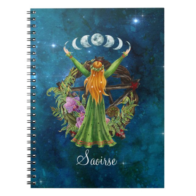 Irish Moon Goddess Notebook (Front)
