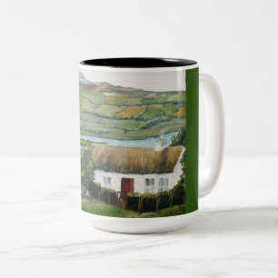 Irish Mug, Coffee, Tea, Ireland Two-Tone Coffee Mug