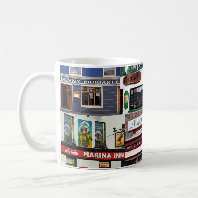 Irish Mug, Dingle Pubs, Dingle, Irish Ireland Coffee Mug (Left)