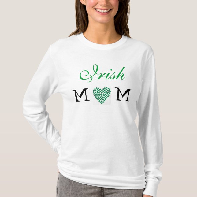 Irish Mum Long Sleeve T-Shirt (Front)