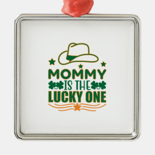 Irish Mummy Is The Lucky One Metal Tree Decoration