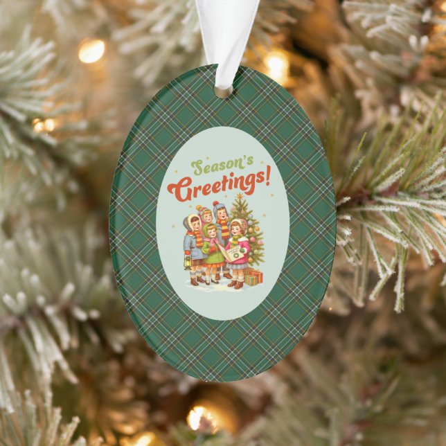 Irish National Original Tartan Christmas Ornament (Tree)