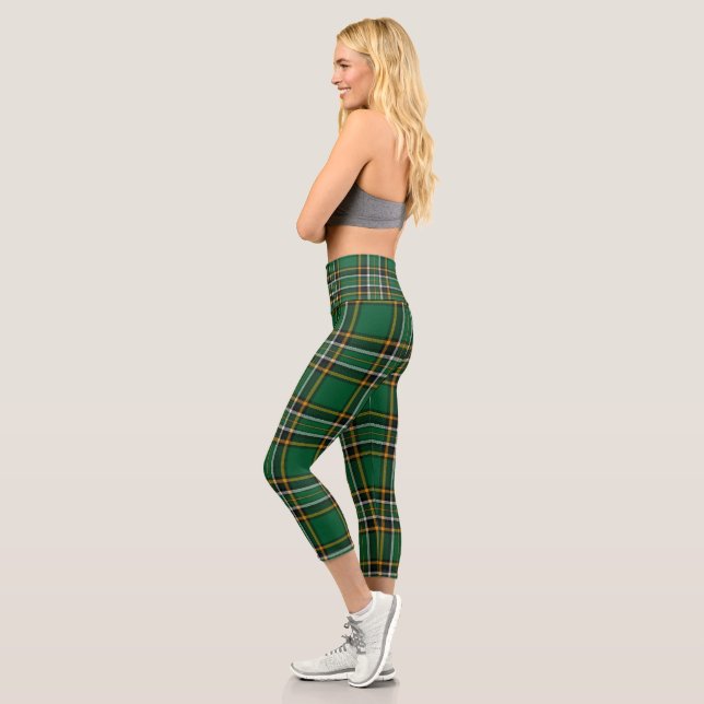 Irish National Tartan Capri Leggings (Left)