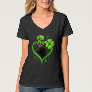 Irish Newfoundland Dog Love Shamrock St Patrick S  T-Shirt