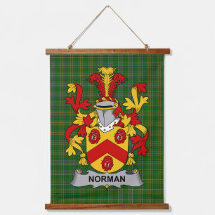 Irish Norman Coat of Arms Family Crest Hanging Tapestry