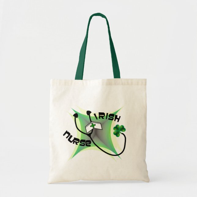Irish Nurse Gifts Tote Bag (Front)