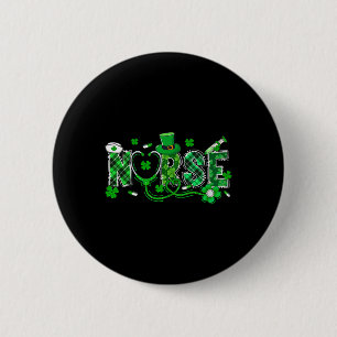 Irish Nurse Stethoscope Scrub Saint St Patrick's D 6 Cm Round Badge