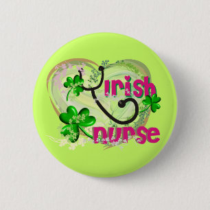 Irish Nurse T-Shirts and Gifts 6 Cm Round Badge