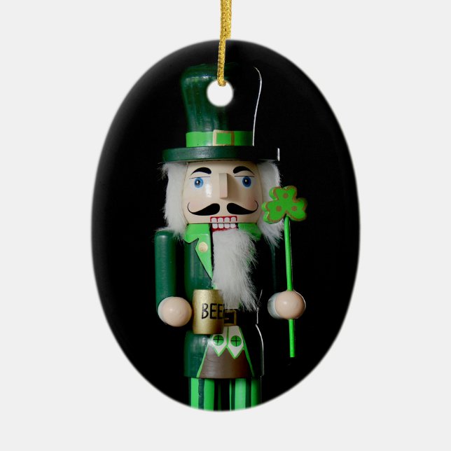 Irish Nutcracker Ceramic Tree Decoration (Front)