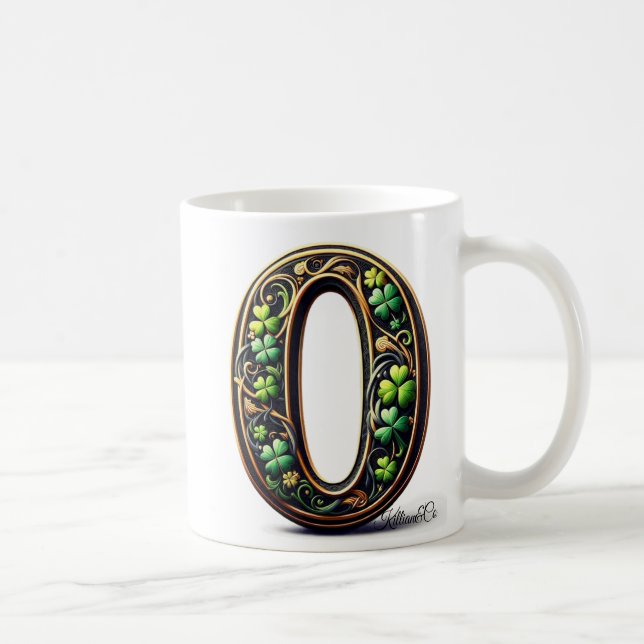 irish O Monogram Coffee Mug (Right)