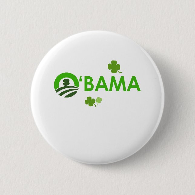 Irish Obama 6 Cm Round Badge (Front)