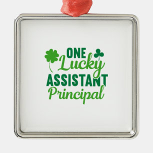 Irish One Lucky Assistant Principal Metal Tree Decoration