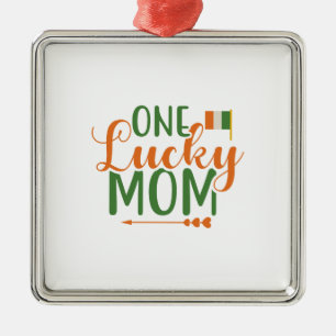 Irish One Lucky Mum Metal Tree Decoration