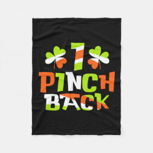 Irish One Pinch Back Fleece Blanket