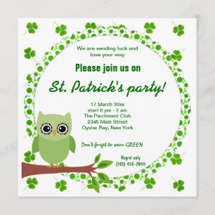 Irish Owl Invitation