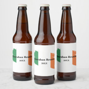 Irish Party Beer Bottle Label