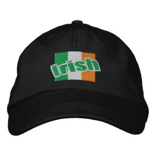 Irish Patriotic Ireland Flag And Text Embroidered Hat