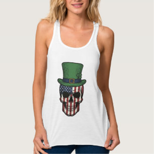 Irish Patriotic Skull Vintage Engraving Shirt Desi
