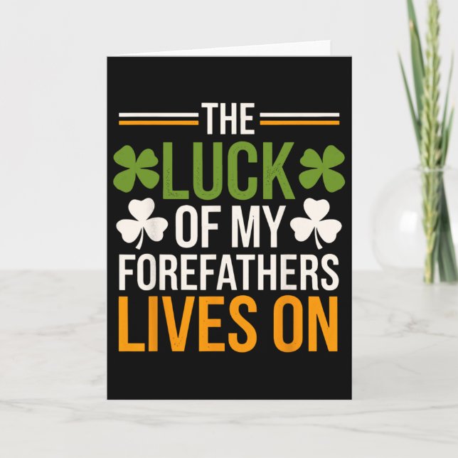 Irish Patty's Green St Paddy Funny Saint Patricks  Card (Front)