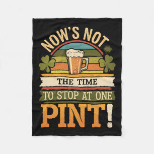 Irish Patty's Green St Paddy Funny Saint Patricks  Fleece Blanket