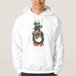Irish Penguin Holding Christmas Teddy Bear Hoodie
