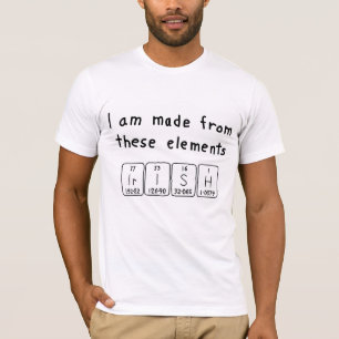 Irish periodic table patriotic shirt