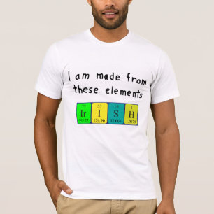 Irish periodic table patriotic shirt