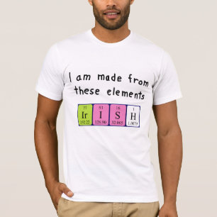 Irish periodic table patriotic shirt
