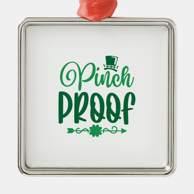 Irish Pinch Proof Metal Tree Decoration (Front)