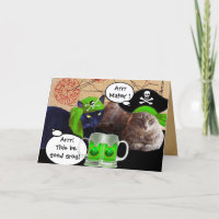 IRISH PIRATE CATS / ANTIQUE PIRATES TREASURE MAPS