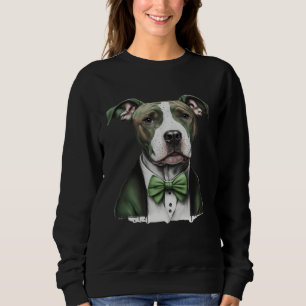 Irish Pitbull Happy St Patrick s Day St Patrick s  Sweatshirt