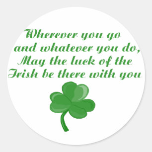 Irish Poem Stickers